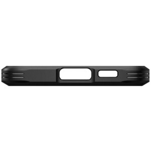 Spigen Tough Armor Case for Samsung Galaxy S23 Smartphone - Black - Drop Resistant - Thermoplastic Polyurethane (TPU), Pol