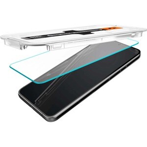 Spigen EZ FIT GLAS.tR 9H Tempered Glass Screen Protector - For LCD Smartphone - Oil Resistant, Fingerprint Resistant