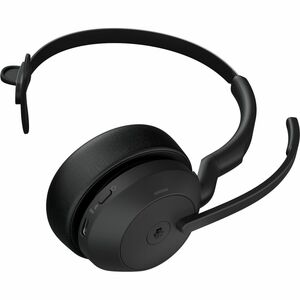 Jabra Evolve2 55 Wireless On-ear Mono Headset - Binaural - Supra-aural - 3000 cm - Bluetooth - 20 Hz to 20 kHz - MEMS Tech