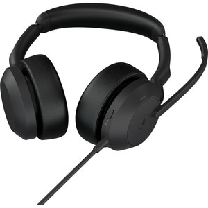 Jabra Evolve2 50 Headset - Stereo - USB Type A - Wired/Wireless - Bluetooth - 98.4 ft - 20 Hz to 20 kHz - On-ear - Binaura