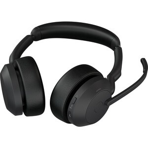 Jabra Evolve2 55 Headset - Stereo - Wireless - Bluetooth - 98.4 ft (30 m) - 20 Hz to 20 kHz - On-ear - Binaural - Supra-au