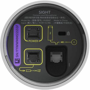 Logitech Sight for Rally Bar and Rally Bar Mini - White - 4K - Tabletop companion camera with intelligent multi-participan