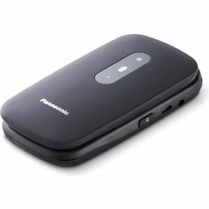 Panasonic KX-TU446 Feature Phone - 6.1 cm (2.4") TFT LCD 320 x 240 - 2G - Black - Flip - 1 SIM Support - SIM-free - 1000 m