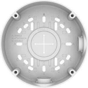 Wisenet Mounting Box - White - Aluminum