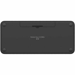 Logitech Pebble Keys 2 K380s Keyboard - Compact - Wireless Connectivity - USB Interface - English (US) - Tonal Graphite - 
