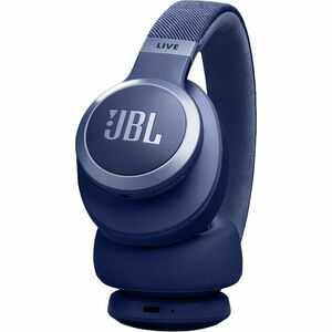 JBL Live 770NC Wireless Over-the-head, Over-the-ear Stereo Headset - Blue - Alexa - Binaural - Circumaural - Bluetooth - 3