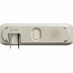 Poly Sync 60 Wired/Wireless Bluetooth Speakerphone - Silver - 6 x Bi-directional Microphone(s) - 50 mm Speaker(s)