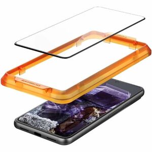 Spigen GLAS.tR Align Master 9H Tempered Glass Screen Protector for Pixel 8 - Black, Clear, Transparent - 2 Piece - For OLE