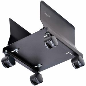 StarTech.com Computer Tower Cart, Rolling CPU Caddy on Wheels, Max 46.3lb/21kg, Adjustable PC Case Mount, Floor Stand Doll
