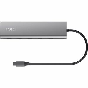 Trust Halyx USB Hub - USB 3.2 Gen 1 (3.1 Gen 1) Type-C - Silver - 5 Total USB Port(s) - PC, Mac, ChromeOS, iOS