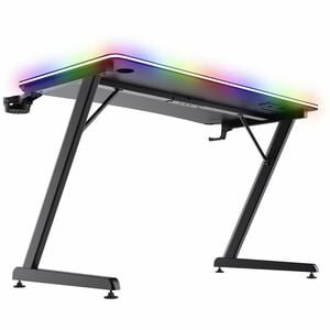 Trust Luminus Gaming-Tisch - Schwarz Rechteck Top x 1200 mm Table Top Width x 600 mm Tischplatte Tiefe - 740 mm Höhe - Spi