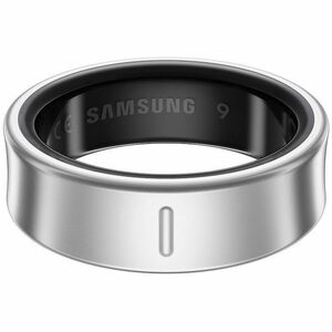 Samsung Galaxy Ring, Size 8, Titanium Silver - Finger - Android - Accelerometer, PPG Sensor, Temperature Sensor - Phone - 
