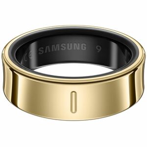 Samsung Galaxy Ring, Size 8, Titanium Gold - Finger - Accelerometer, PPG Sensor, Temperature Sensor - Phone, Camera - Slee