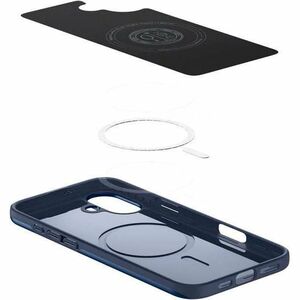 Spigen Thin Fit Case for Apple iPhone 16 Smartphone - Navy Blue - Scratch Resistant, Shock Resistant, Drop Resistant - Pol