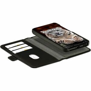 dbramante1928 ApS Lynge Carrying Case (Wallet) Samsung Galaxy S23 FE Smartphone - Black - Full Grain Leather Body