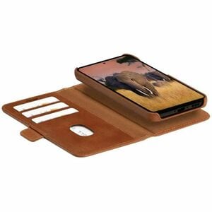 dbramante1928 ApS Lynge Carrying Case (Wallet) Samsung Galaxy S24 Ultra Smartphone, Credit Card, Card, Notes - Tan - Impac