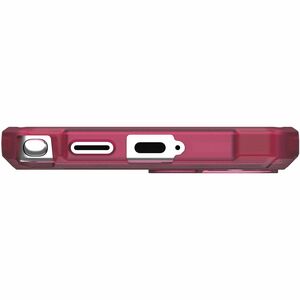 Urban Armor Gear Essential Armor Case for Samsung Galaxy S25 Ultra Smartphone - Hex Pattern - Berry - Drop Resistant, Impa