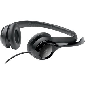 Auriculares Logitech ClearChat H390 Cableado Sobre la cabeza Estéreo - Negro, Plata - Binaural - Circumaural - 20Hz a 20kH