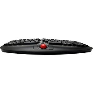Adesso Tru-Form WKB-3150UB Keyboard - Wireless Connectivity - USB 2.0 Interface - Trackball - English (US) - Black - Membr
