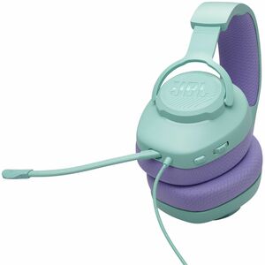 JBL Quantum 100M2 Wired On-ear, Over-the-head, Over-the-ear Stereo Gaming Headset - Cyan - Binaural - Ear-cup - 32 Ohm - 2