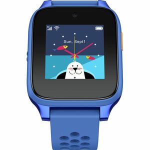 TCL MOVETIME MT46X Smartwatch - Kinder - Blau Body Color - Wireless LAN - 4G - Kamera, Push-Benachrichtigung, SMS, Alarm, 