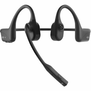 Shokz OpenComm2 UC Wireless Behind-the-neck, Earbud, Over-the-ear, Open-ear Stereo Earset - Black - Binaural - Open - 3000