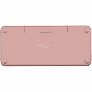 Logitech Pebble Keys 2 K380s 键盘 - 袖珍的 - 无线 连接 - USB 接口 - 英文（美国） - QWERTY 布局 - Bluetooth/RF - 10 m - 2.40 GHz - 台式机, 搜索, 后面