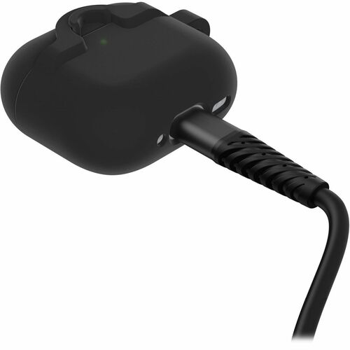 OtterBox Carrying Case Apple AirPods - Black Crystal - Polycarbonate, Synthetic Rubber Body - 4.9 mm Height x 62.1 mm Widt