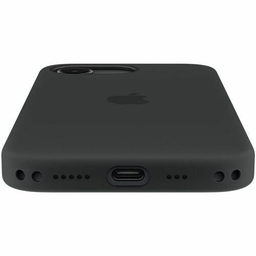 Apple Hülle Smartphone - Schwarz - Seidig, Softtouch - Kratzfest, Sturzsicher - Silikon, MicroFiber - Kann drahtlos gelade