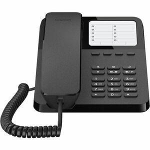 Gigaset DESK 400 Standard-Telefon - Wandmontierbar, Desktop - Schwarz - Hörhilfen-kompatibel