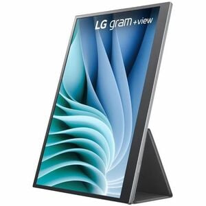 Gram +View 16inch WQXGA IPS Portable Monitor, Silver, 2560x1600, 16:10, 1200:1 Contrast, 350 Nits, 2x USB-C (DP Alt Mode/P