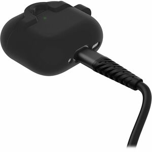 OtterBox Carrying Case Apple AirPods - Black Crystal - Polycarbonate, Synthetic Rubber Body - 4.9 mm Height x 62.1 mm Widt