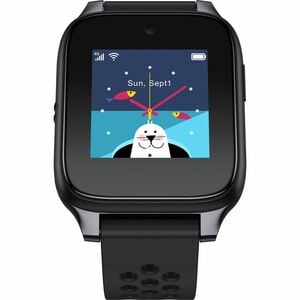 TCL MOVETIME MT46X Smartwatch - Kinder - Schwarz, Grau Body Color - Wireless LAN - 4G - Kamera, Push-Benachrichtigung, SMS