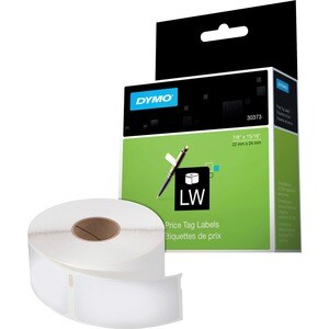 Dymo Label Writer Price Tag Labels - 7/8" Width x 2" Length - Permanent Adhesive - Direct Thermal - White - 400 / Roll