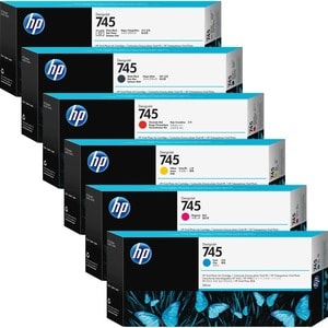 HP 745 (F9K03A) Original High Yield Inkjet Ink Cartridge - Cyan - 1 Each - Inkjet - High Yield - 1 Each