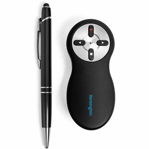 Kensington Wireless Presenter with Red Laser - Nano Receiver - Wireless - Radio Frequency - 2.40 GHz - Black - USB Type A 