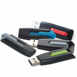 32GB Store 'n' Go® V3 USB 3.2 Gen 1 Flash Drive - 5pk - Assorted - 32GB - 5pk - Assorted
