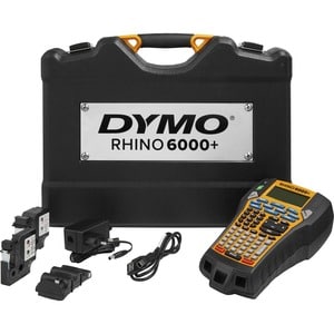 Dymo Rhino 6000+ Industrial Label Maker - 180 dpi - LCD Screen - Black, Yellow - PC - for Industry