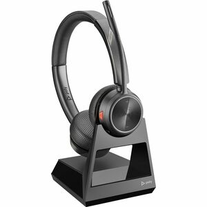 Poly Savi 7220 Office Binaural Wireless Headset - Stereo - Wireless - DECT - 393.7 ft - On-ear - Binaural - Ear-cup - Omni