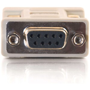 C2G DB9 Male to DB9 Female Null Modem Adapter - 1 x 9-pin DB-9 RS-232 Serial Male - 1 x 9-pin DB-9 RS-232 Serial Female - 