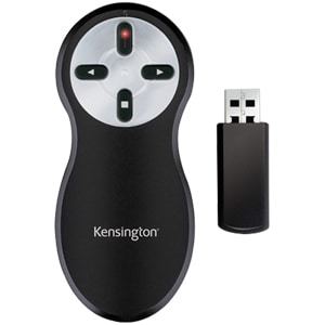 Kensington 33374EU Wireless Device Remote Control - For PC, Mac - Radio Frequency - 20 m Operating Distance - BatteryBlack