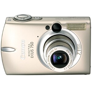 Canon Digital IXUS 750 7.1 Megapixel Compact Camera - Beige - 6.4 cm (2.5")LCD - Optical Viewfinder - 3x Optical Zoom - 4x