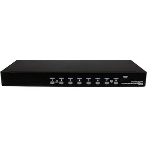 StarTech.com 8 Port 1U Rackmount USB PS/2 KVM Switch with OSD - Control up to 8 USB or PS/2-connected computers from one k