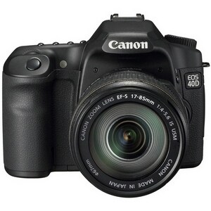 Canon EOS 40D 10.1 Megapixel Digital SLR Camera with Lens - 100 mm - Black - 7.6 cm (3")LCD - SLR Viewfinder - 3888 x 2592