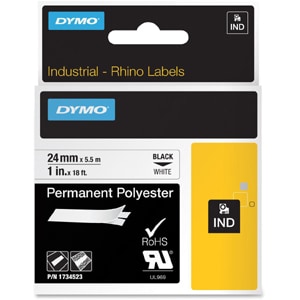 RHINO 1WHITE PERMANENT POLY TAPE CARTRIDGE