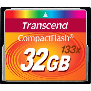 Transcend 32GB CompactFlash Card - (133x) - 32 GB