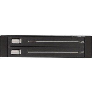 StarTech 2 Drive 2.5in Trayless Hot Swap SATA Mobile Rack Backplane - Storage bay adapter - black - Easy, trayless removal