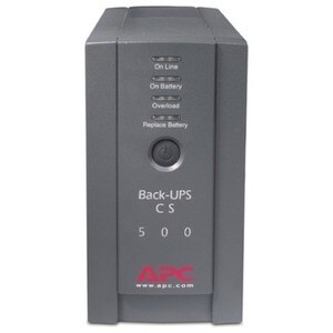 APC Back-UPS, 500VA, Tower, 120V, 6 NEMA 5-15R Outlets , User Replaceable Battery - Tower - 8 Hour Recharge - 3 Minute Sta