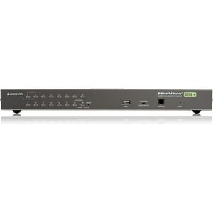 IOGEAR GCS1716 16-Port USB PS/2 Combo KVM Switch - 16 x 1 - 16 x SPHD-15 Keyboard/Mouse/Video - 1U - Rack-mountable