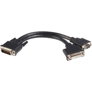 StarTech.com DMS 59 Splitter Cable - 8in - DMS 59 to 1 x DVI / 1 x VGA - Y Cable - DMS 59 to VGA - Monitor Splitter Cable 